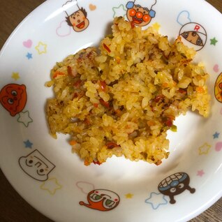 幼児食♡野菜たっぷり炒め飯